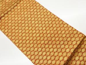 四角に唐草模様織出し名古屋帯